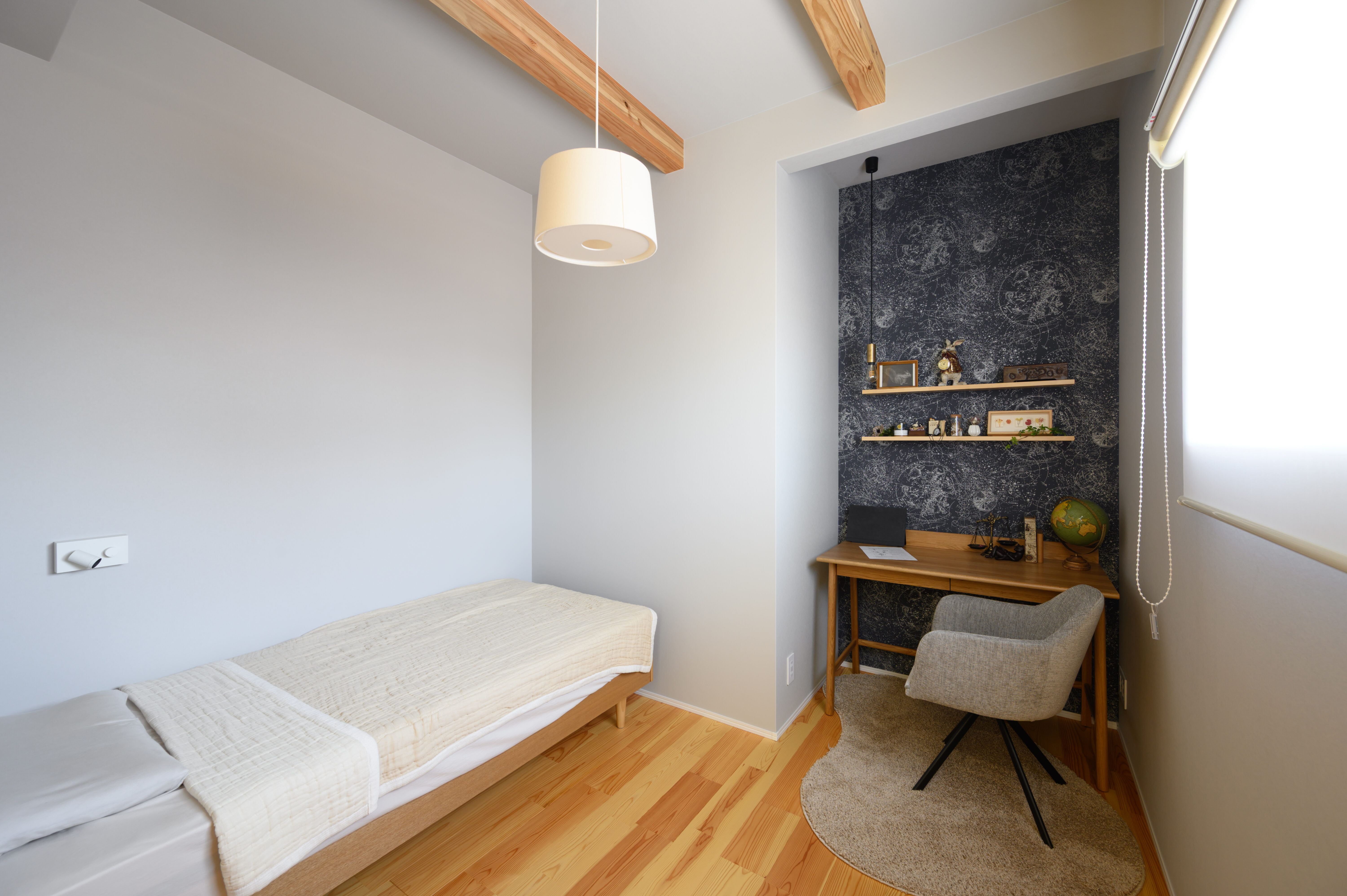 趣味が広がる、二世帯住宅の平屋