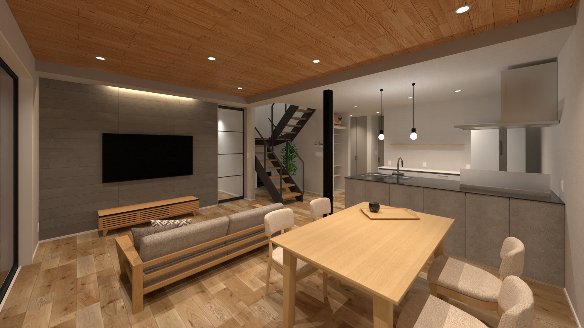 【受付中】26/3/14（土）、3/15（日）開催 ～リビング階段が印象的な、スタイリッシュな二階建ての家～ 完成見学会 in飯田市