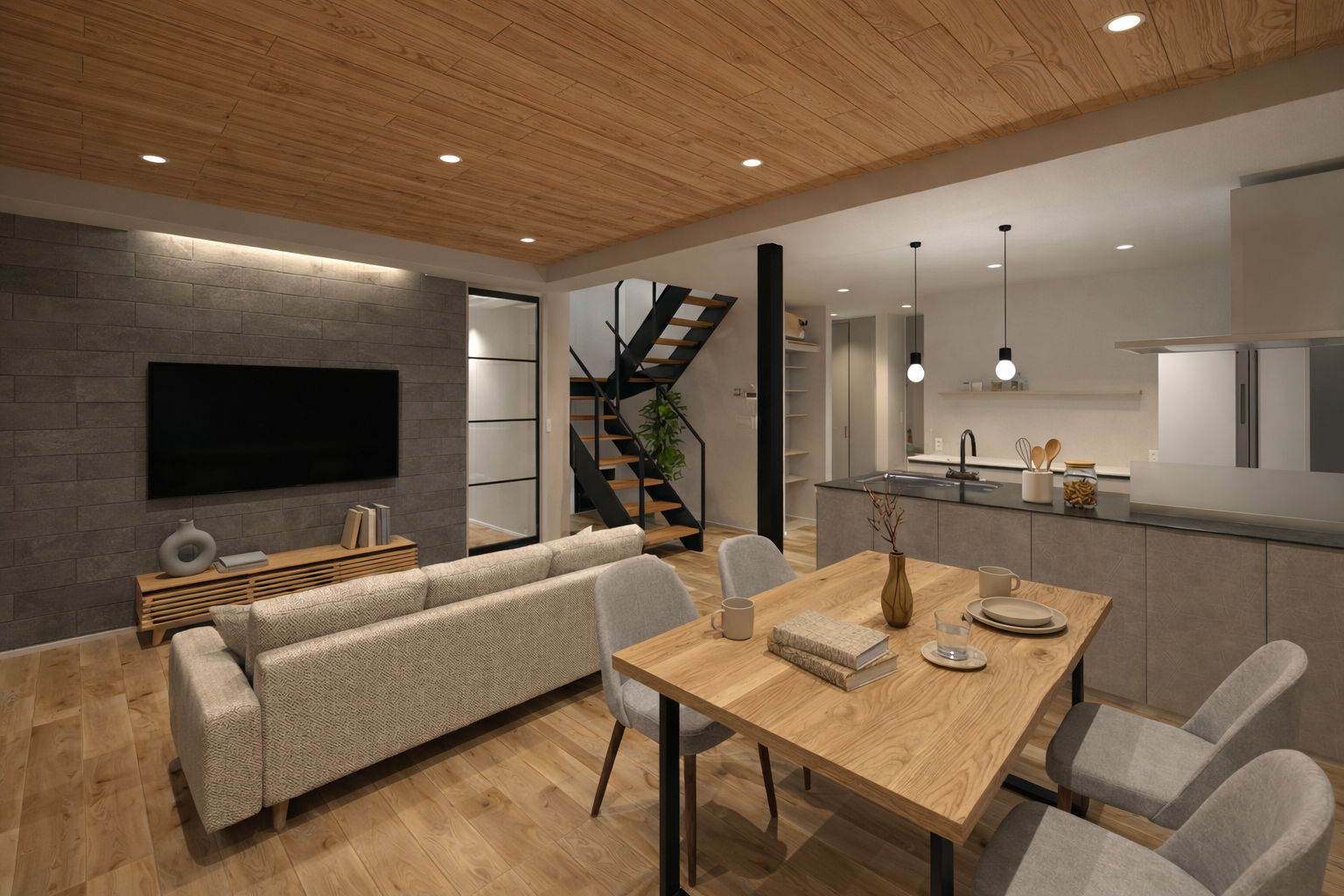 「終了」26/3/14（土）、3/15（日）開催 ～リビング階段が印象的な、スタイリッシュな二階建ての家～ 完成見学会 in飯田市